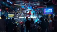 Een eerste blik op acteur Tom Holland als Peter Parker in nieuwe attractie