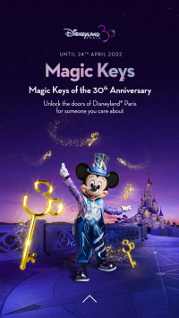 Disneyland Paris lanceert de 30th Anniversary Magic Keys