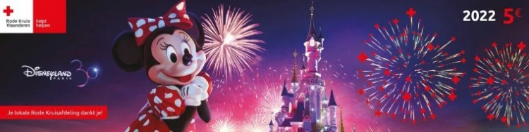 Rode Kruis-Vlaanderen en Disneyland Paris slaan han-den in elkaar voor jaarlijkse stickeractie