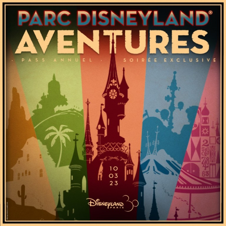 Jaarkaarthoudersavond: &quot;Annual Pass Aventures Soiree&quot; in het Disneyland Park, 10 maart 2023, 21u tot 02u