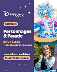 Disneyland Paris houdt auditie in Brussel op 13 september