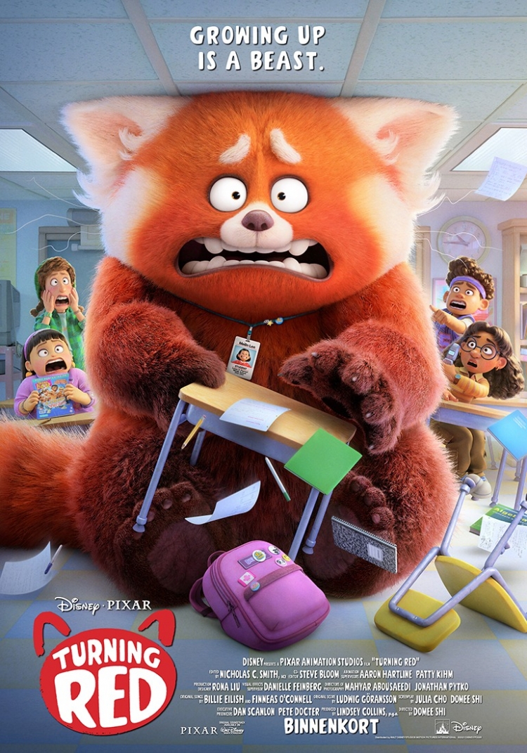 Nieuwe trailer en poster Turning Red, volgend jaar in de bioscoop