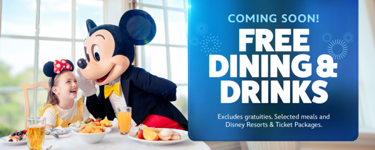 Walt Disney World - Free Dining &amp; Drinks in 2026!