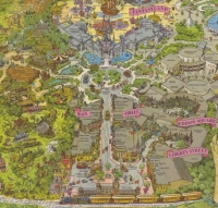 De geschiedenis van Disneyland park plattegronden