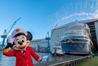 Een Disney-"Wish" komt uit ...Op 11 februari was de tewaterlating van Het nieuwste schip van de Disney Cruise Line, de inauguratie wordt verwacht op 14 juli 2022