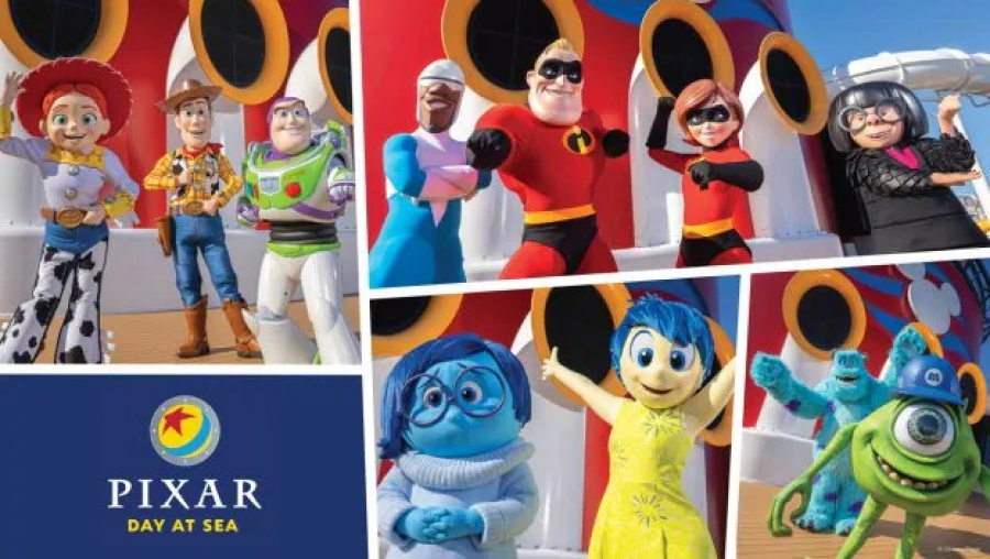 Disney Cruise Line introduceert Pixar-dag op zee op geselecteerde Disney Fantasy-afvaarten in 2023