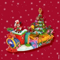 Mickey&#039;s Holiday Express en pins te koop voor het kerstseizoen in Disneyland Paris