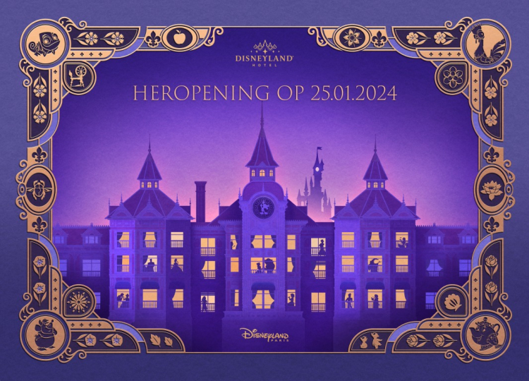 Disneyland Paris introduceert het koninklijk vernieuwde vijfsterrenhotel Disneyland