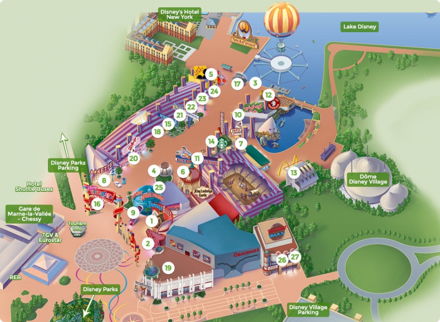 Disney Village Map