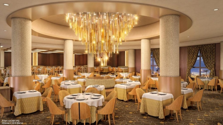 Iconische kroonluchter in Disney Hotel New York - The Art of Marvel geeft een voorproefje van de luxe-ervaring die wordt verwacht
